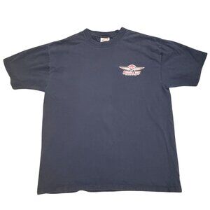 Vintage Formula One Racing Indianapolis T-Shirt-Blue-Size M-GUC